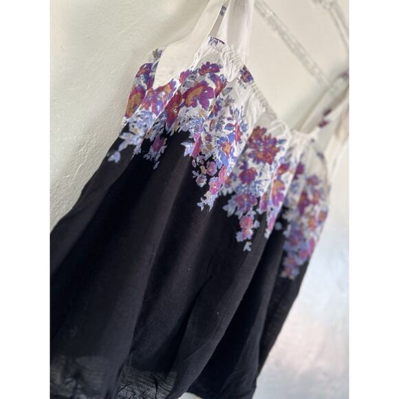 ONEILL Tank Top Size M Floral Babydoll Spaghetti Straps Aloha Surf Cami - Picture 2 of 8